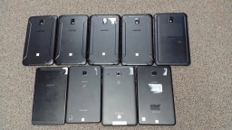 Lot of 9 Non-Working Samsung Galaxy 7" Active 3 2 Tablets for Parts