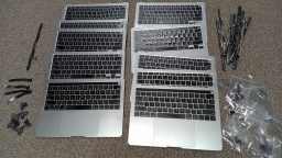 Lot of Apple A2179 A12159 Macbook Air Top Case Battery Audio Board Screws Parts