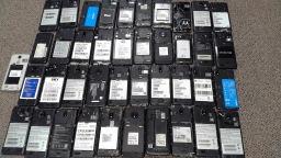 Lot of 41 Non-Working Mixed Brand Smartphones No Cover or Battery