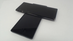 LG WING Swivel Smartphone Black CRACKED LCDs Non-Working
