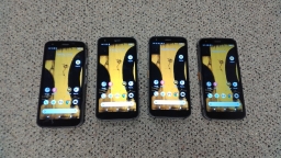 Lot of 4 Working CAT S62 128GB T-Mobile Rugged Android Smartphone