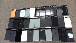 Lot of 33 Non-Working High-End Google Pixel Smartphones for Parts