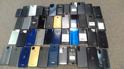 Lot of 45 Non-Working Mixed Brand Smartphones with Power Issues