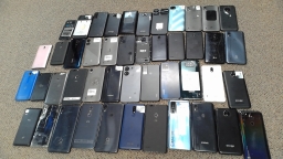 Lot of 46 Non-Working Mixed Brand Smartphones with Power Issues