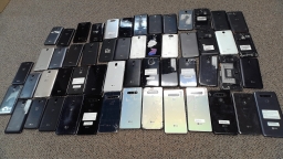 Lot of 54 LG Smartphones Untested Assumed Non-Working