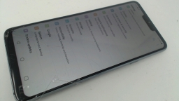 LG G7 ThinQ LM-G710VM Cellphone (Gray 64GB) Verizon  CRACKED 