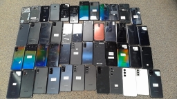 Lot of 48 Non-Working Samsung Galaxy Smartphones for Parts
