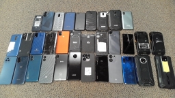 Lot of 33 Non-Working Generic and Rugged Smartphones for Parts