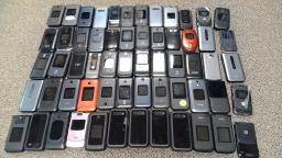 Lot of 60 Untested Classic Flip Phones Mixed Brands