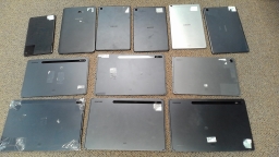 Lot of 12 Non-Working Samsung Galaxy Tablets with BAD LCD for Parts