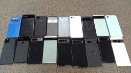 Lot of 18 Non-Working Google Pixel Smartphones with Various Issues for Parts