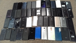 Lot of 49 Untested Mixed Brand Smartphone Cell Phone