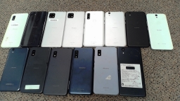 Lot of 14 Non-Working Sharp Aquos Arrows Smartphones with Various Issues