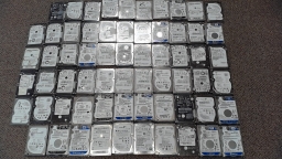 Lot of 64 500GB 2.5" SATA Laptop Hard Drives Various Brands and Speeds