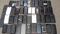 Lot of 47 Untested Older Mixed Brand Smartphones Cell Phones