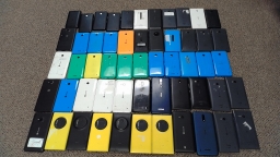 Lot of 55 Untested Nokia and Microsoft Cell Phones Smartphones for Parts