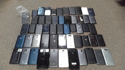 Lot of 54 LG Smartphones Untested Assumed Non-Working