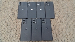 Lot of 7 Non-Working Motorola Moto Edge XT2405 2024 Cell Phones for Parts